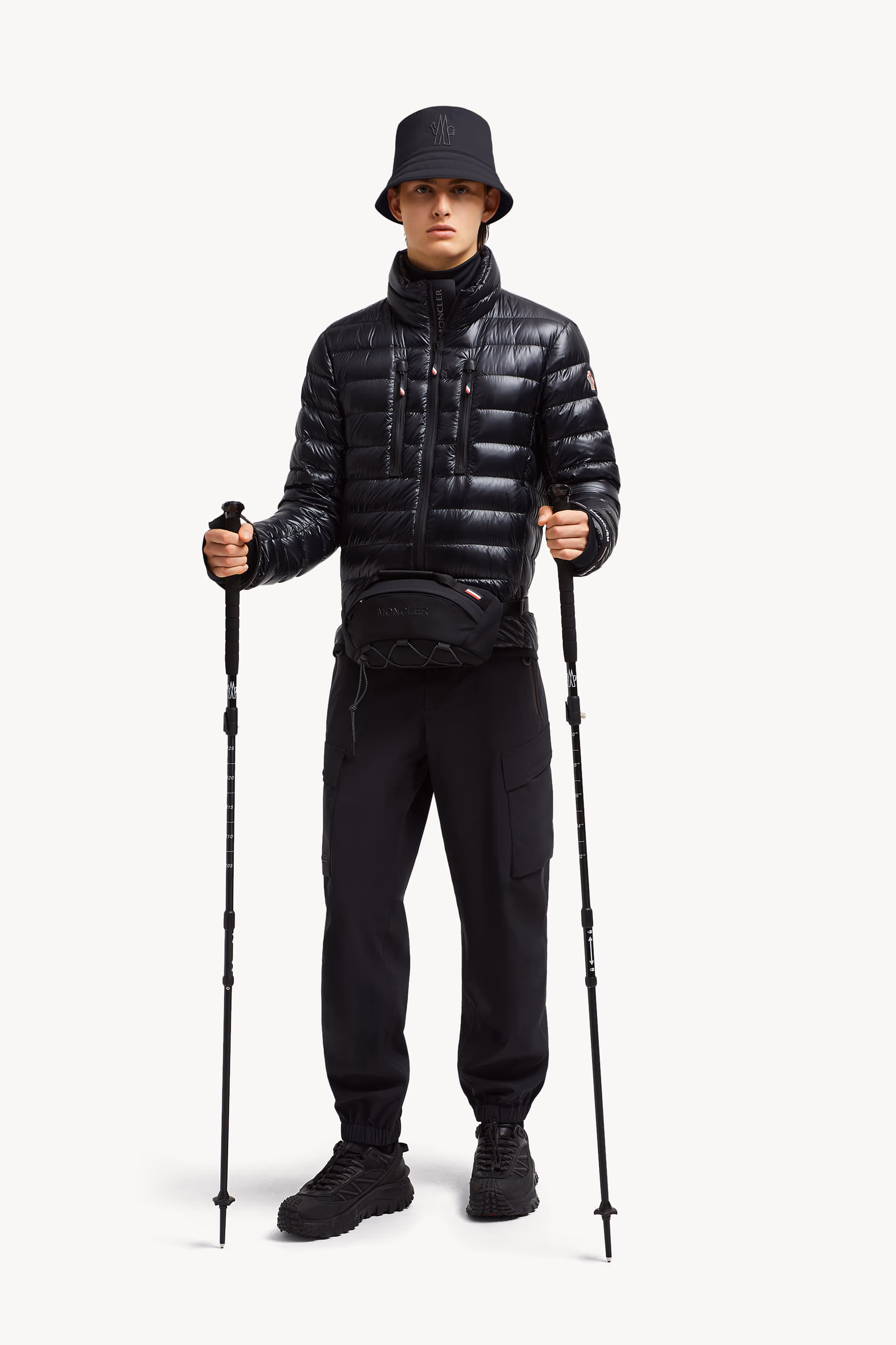 Plumífero corto plegable Hers Hombre Negro Moncler 0